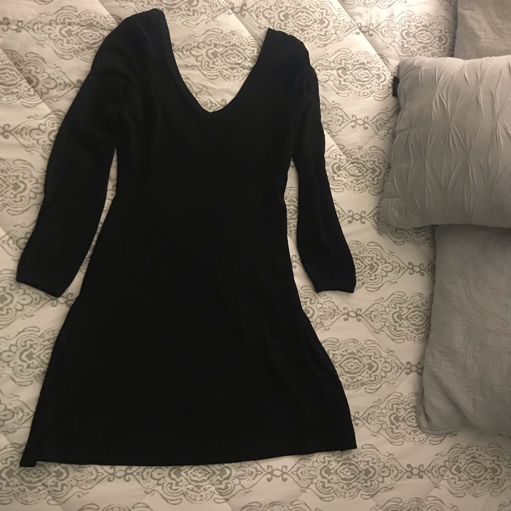 Long Sleeve Black Dress